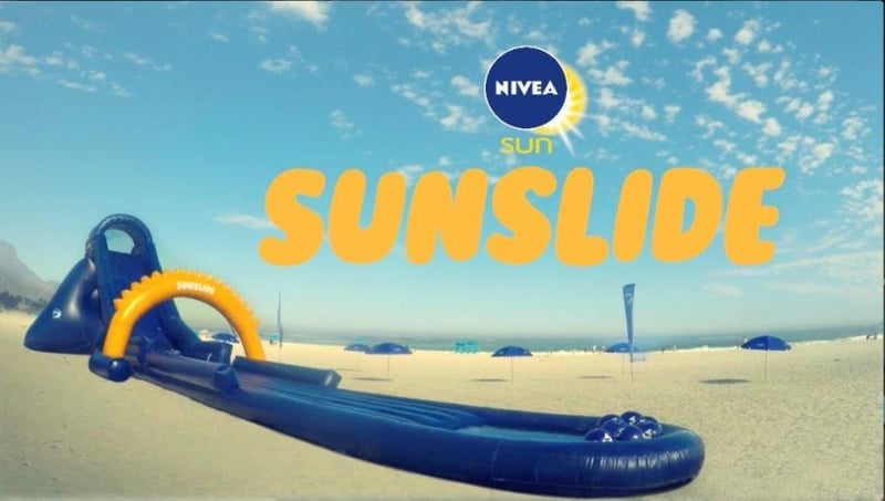 Nivea’s new Sunslide coats children in sunscreen