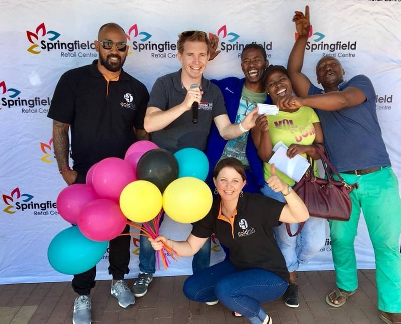 Balloon Popping fun at Springfield Retail Centre’s birthday month!