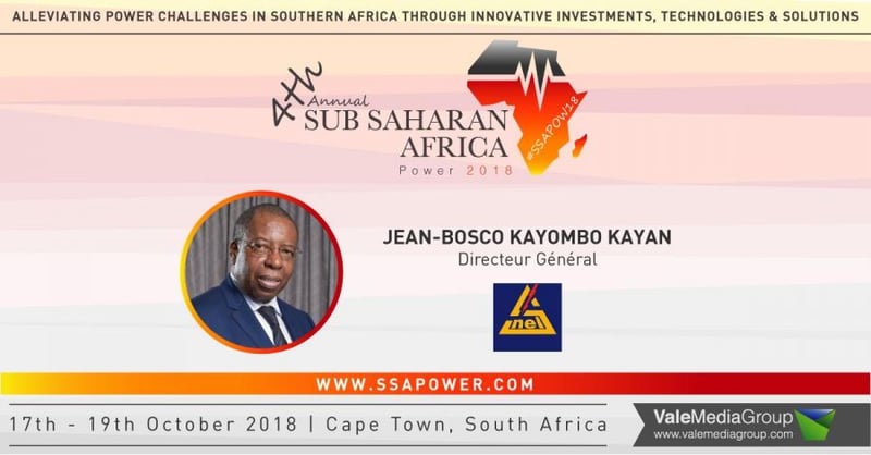 SNEL's Directeur Général Jean-Bosco Kayombo Kayan, joins the VIP delegation at the 4th Annual Sub Saharan Africa Power Summit 2018