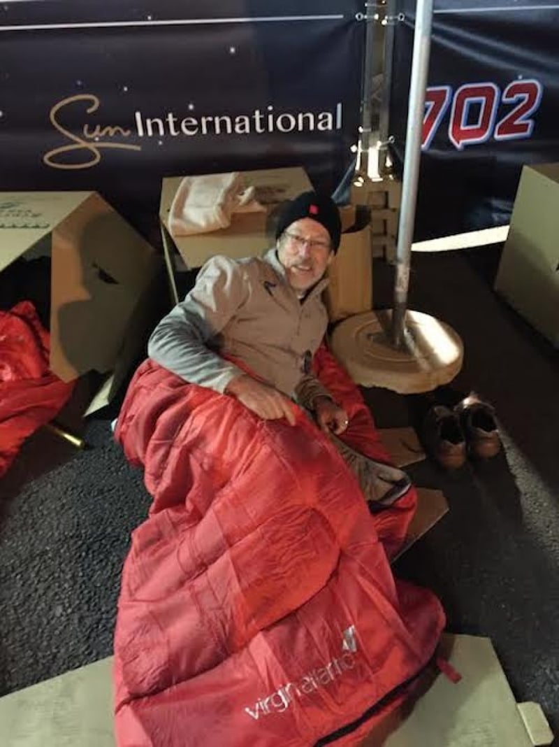 City Lodge's Clifford Ross sleeps on the street for a great cause