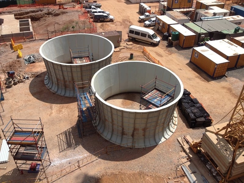 IWC Builds Massive GRP Fans Stacks for Kusile Power Station