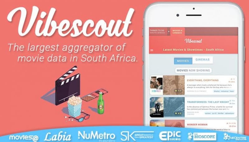 Vibescout – SA’s Largest Movie Aggregator Listing Movies on 688 Screens In 94 Cinemas