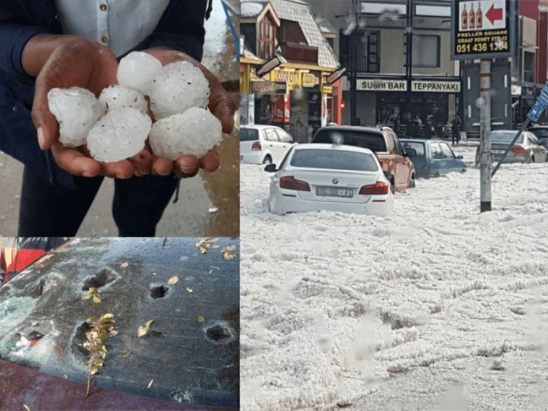 Bloemfontein Battered by Hail Storms