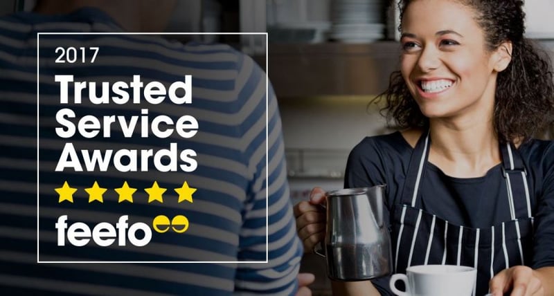 Hippo.co.za awarded Feefo Trusted Service Award 2017