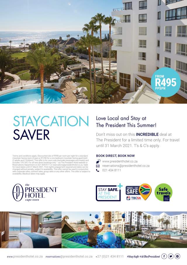 Love local and stay safe at the President Hotel this summer