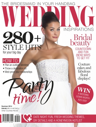 Cover of the summer &#039;14 issue of Wedding Inspirations magazine