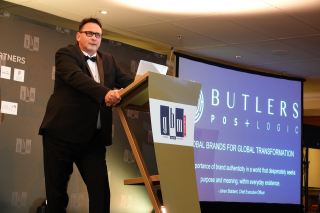 Johan Slabbert, CEO of Butlers POS+ Logic, delivered a keynote address at the 2019 Global Brands Magazine Awards