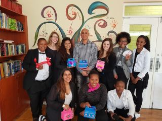 Spreading some love and magic at the St George&#039;s Home are the College of Magic&#039; Ladies of Magic on Saturday 2 September 2017! Front Row L to R: Santika Naidoo, Sinayo Tofile, Liyema Wellem Back Row L to R: Khanyi Nyakatya, Hayley Tomes, Linesri Thaver, Graeme Cairns ( manager of St George&#039;s Home for Girls) , Michelle Gore, Anela Gazi, Gemma Harris