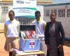 Pupils at JB Matabane Receiving the Mobile Science labs from Sangari SA.