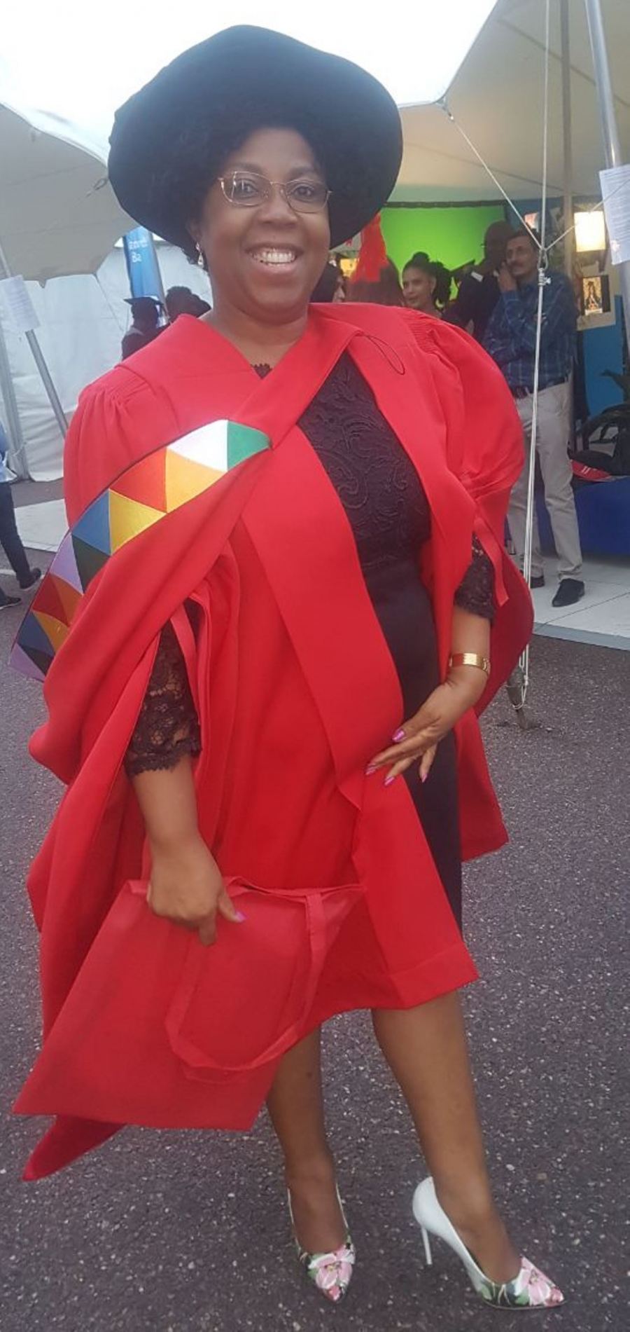 Stella Khumalo seen at graduation