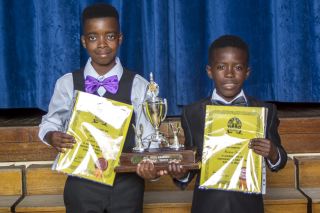 Gugulethu’s rising young juggling star Anathi Fodo and his juggling partner Ayabonga Tshofuti were awarded the Colin Marshall Memorial Trophy for their clowning and juggling in the Imagine! show trophy at the College of Magic&#039;s 2017 Junior Annual Graduation in Cape Town on Saturday 25 November 2017.