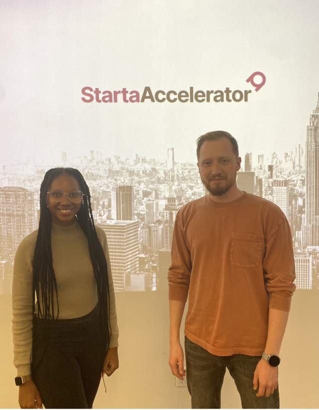 Left: Palesa Moloi - co-founder of ParkUpp/Troob and Right: Renat Khairullin - Head of Africa Track, Starta ventures