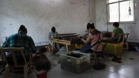 A hair factory in Chunan Province, Central China.