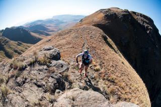 Christiaan Greyling sets high standards at the Cathedral Peak Challenge.