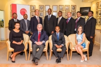 At the LexisNexis Enterprise Development Sponsorship handover held at the Cape Bar on 2 February were:  (back from left): Sivuyilile Mbobo, (recipient), Pasika Mhlana (recipient), Dave Houze (recipient), Mandla Nyathi (recipient), Samkelo Mbali (recipient), Allen Titus (recipient), Cedric Van Zyl (recipient), Samkelo Dzakwa (recipient) and (front from left): Porchia Adonis (recipient), Steve Kirk-Cohen SC: Cape Bar, Thabo Molefe – LexisNexis South Africa Commercial Director, and Ashleigh Geraldine Christians (recipient)