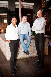 Startupbootcamp management team (left to right): Zachariah George, Paul Nel, Philip Kiracofe