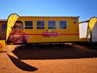 A place to learn. Kwikspace allowed Sunbake to complete classroom                          branding on Kwikspace premises, and held the containerised classrooms in                           storage at no extra cost.