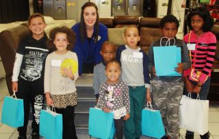 Kids attending Easter Egg Hunt