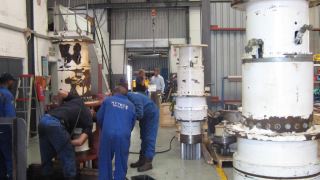 A ZOLLERN gearbox refurbishment underway at Hytec South Africa in the Cape Region.