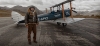 Swedish commercial pilot Johan Wiklund is flying a 1935 De Havilland 60 Moth biplane