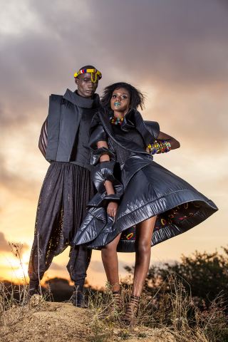 the 2017 new face model winners - Samkelo Shinga &amp; Samantha Jalo