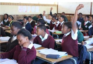 Some of the learners who are part of the Mathematics Skills Programme in Tembisa