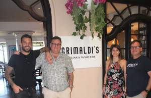 The team behind Grimaldi&#039;s: Jason Roberts, Tim Lander, Claire Potgieter, Steve Christodoulou