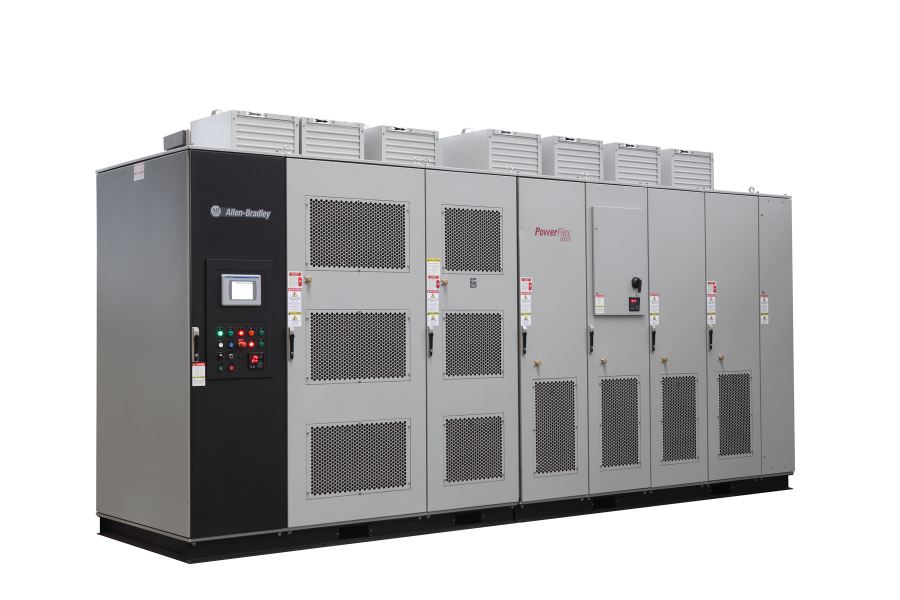 Medium-voltage drives offer sensor-less vector control and new output-voltage ratings.