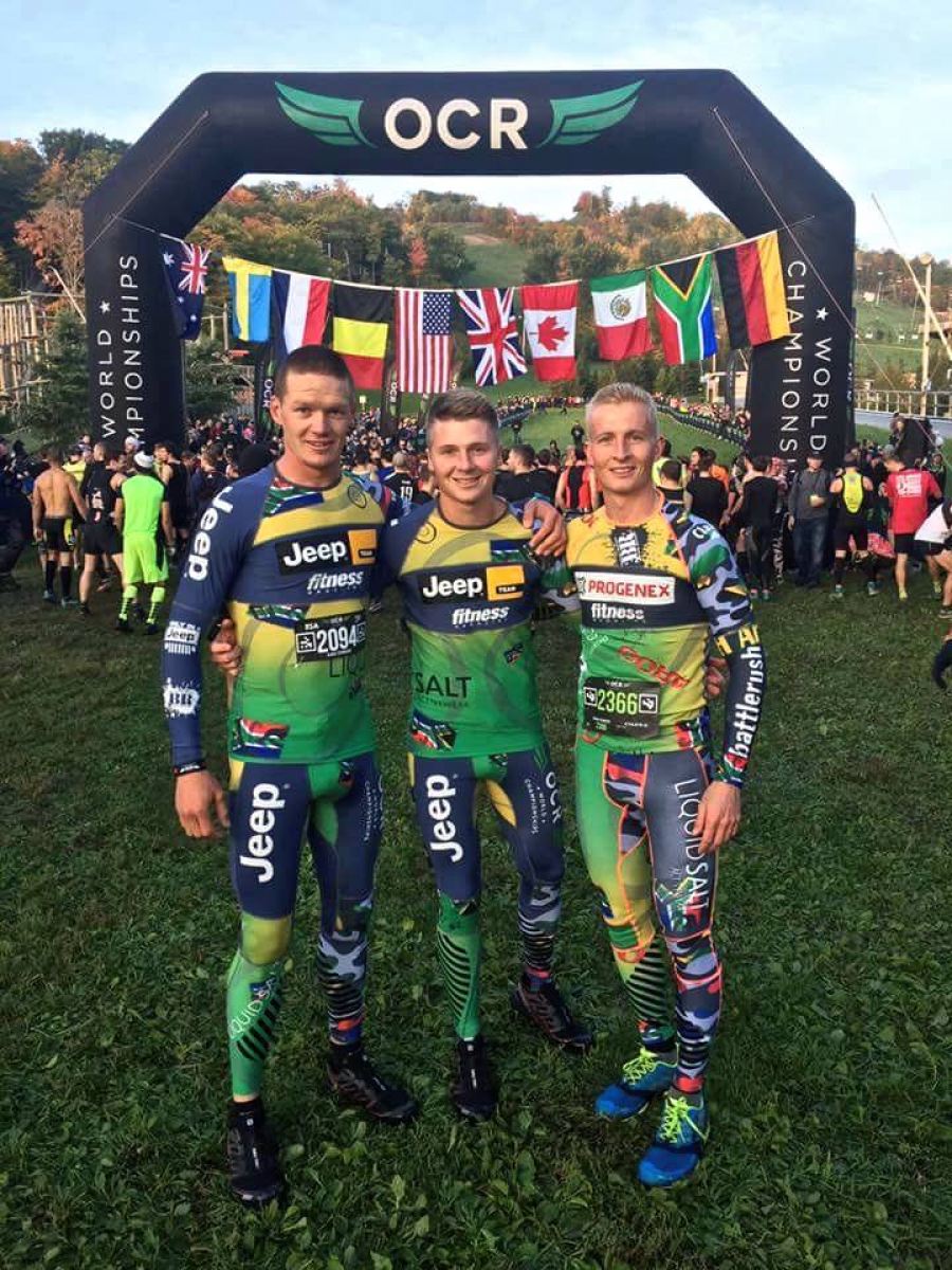 Jeep Teams Thomas Van Tonder and JayJay Deysel at world OCR World Champs