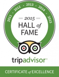 TripAdvisor Hall of Fame Certificate