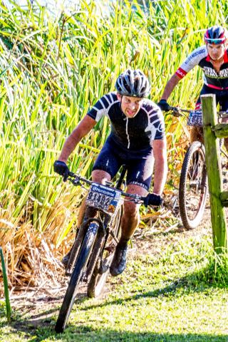 Stuart Marais, winner of the 60km MTB