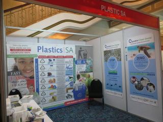 Above: The Plastics|SA stand at the African Marine Waste Conference