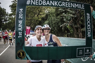 Spectators enjoy at the 2014 #NedbankGreenMile