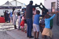 Caption: Cyril Ramaphosa Education Trust (CRET) students, alumni and staff volunteering their time and bringing cheer to the children at the Abangeni Enkosini Orphanage in Alexandra as part of their ‘Vacation Programme’.