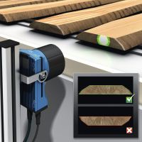 The basis of the solution is a camera with deep learning functionality. In the lumber industry, the solution can be used to determine where the age rings and the core are in order to ensure good processing of the lumber. 