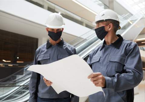 Employees protecting each other while being productive 