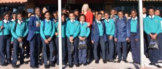 Margaret Hirsch and Dalpark grade 8 learners