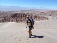 David Barnard running the 2015 Atacama Crossing in the Atacama Desert in Chile