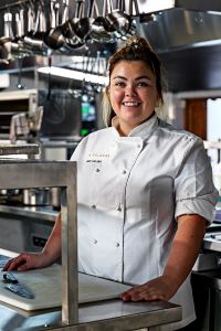 HEAD CHEF, JESS VAN DYK, KEEPING THINGS HOT IN THE LA COLOMBE KITCHEN