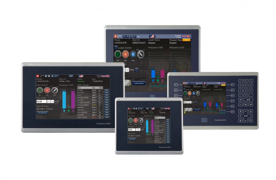 The PanelView 5510 terminal was designed for users needing a high degree of                   integration between their HMI and controller