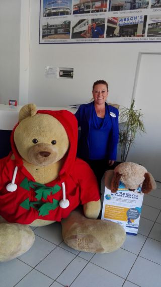 Jenny-lee with Buddy bear.