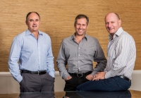 Gelvenor Chief Executive, Dicky Coetzee, with Leon Raubenheimer (Jacobs Capital director) &amp; Wessel Jacobs (Jacobs Capital CEO)