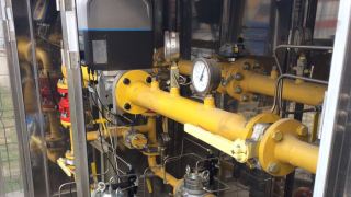 The FLOWSIC500 gas meter employed in a SOCAR transfer and measurement station.