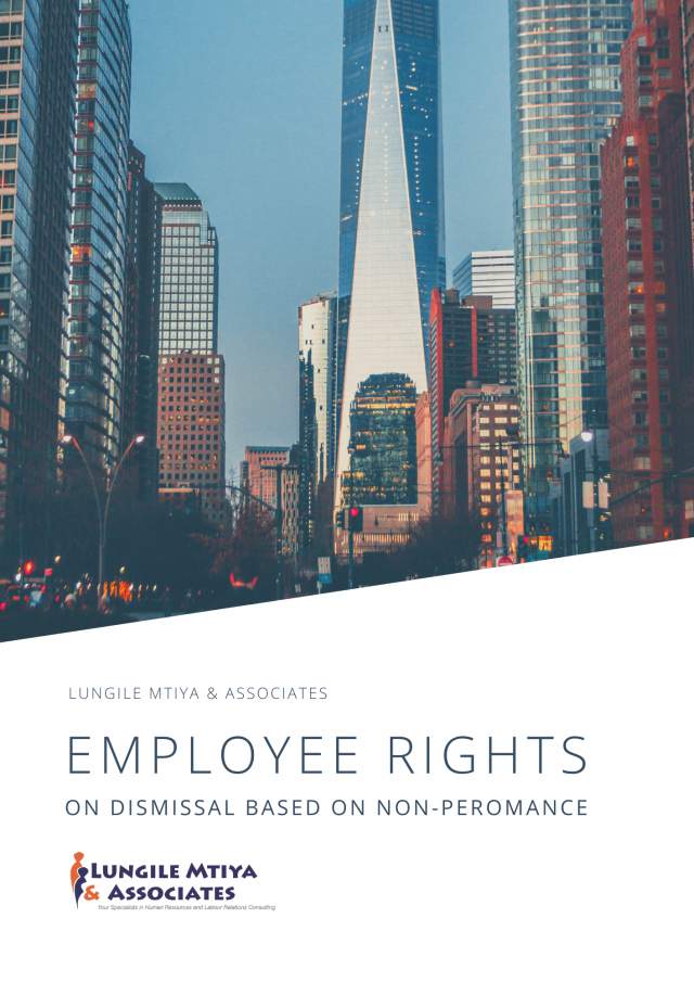 Employee Rights on dismissal based on non-performance