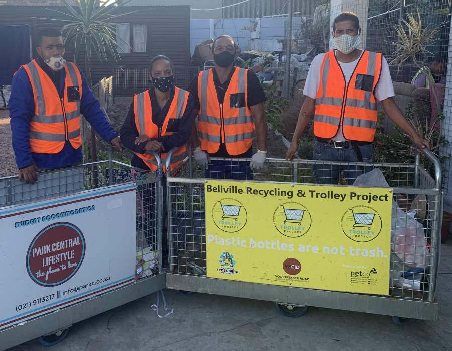 Trolley operators in Bellville have helped businesses divert 2 tons of recyclable waste from landfill