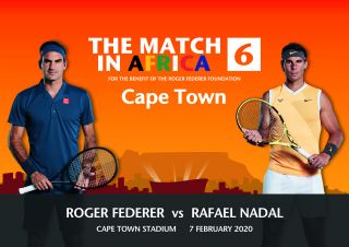 ROGER FEDERER vs RAFAEL NADAL CAPE TOWN STADIUM 7 FEBRUARY 2020