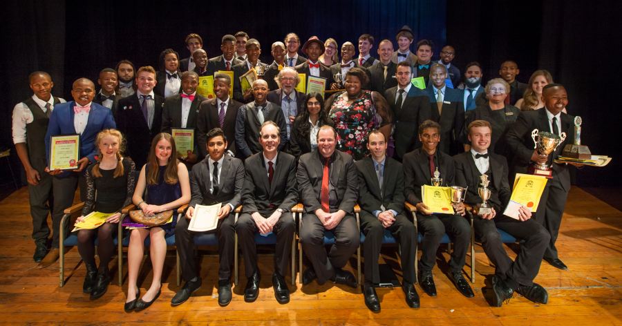 The 2016 College of Magic Course Six graduating class: Back Row: L to R - Eneo Hollenbach, Grant Staniland, Joshua Stein, Hayley Tomes, Tristain Ritchie, Liam Paris Third Row: L to R - Siyanda Tofile, Vuyolwethu Foslara, Benjamin Claassen, Siyamthemba Humani, Jason Serenge, Sinothando Lufutha, Siphesihle Ndayi, Dion Wabanie, Siyamthanda Mzangwa, Mpumelelo Makeleni, Lance Job,  Mert Güven, Siphiwe Fangase, Adrian Le Roux, Olwethu Dyantyi, Michelle Gore Second Row: L to R - Xolile Dyani, Carlo Penso, Odwa Bauti, Asiphe Mnqika, Anele Dyasi, Michael Barta, Khadija Brey,  Thandiwe Garrett, Michael Saharin, Luzuko Bedi, Marian Williamson, Qaqambile Mnqika Front Row: L to R - Ciara Dunsby, Caitlin Hutchison, Vyan Bhikha, David Gore, Bruce Hutchison, Craig Mitchell, Seshen Thaver, Ian Van Niekerk 