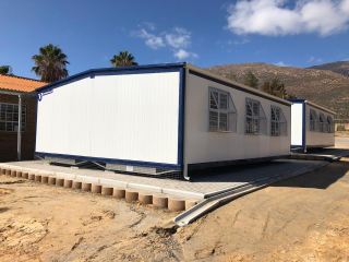 Mobile classrooms for primary school learners in Orchard.