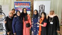 Seen at the event are some of the organisers ; Hajra Kamdar, Shirin Abdoola, Jameela Joosab, Aneesa Arbee, Zakiyah Ismail, Shamima Mayat with a Volunteer