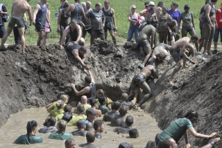 The Mud Monster obstacle at the 2016 Jeep Warrior Race